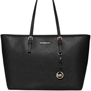 Michael Kors Jet Set Saffiano Leather Tote Bag